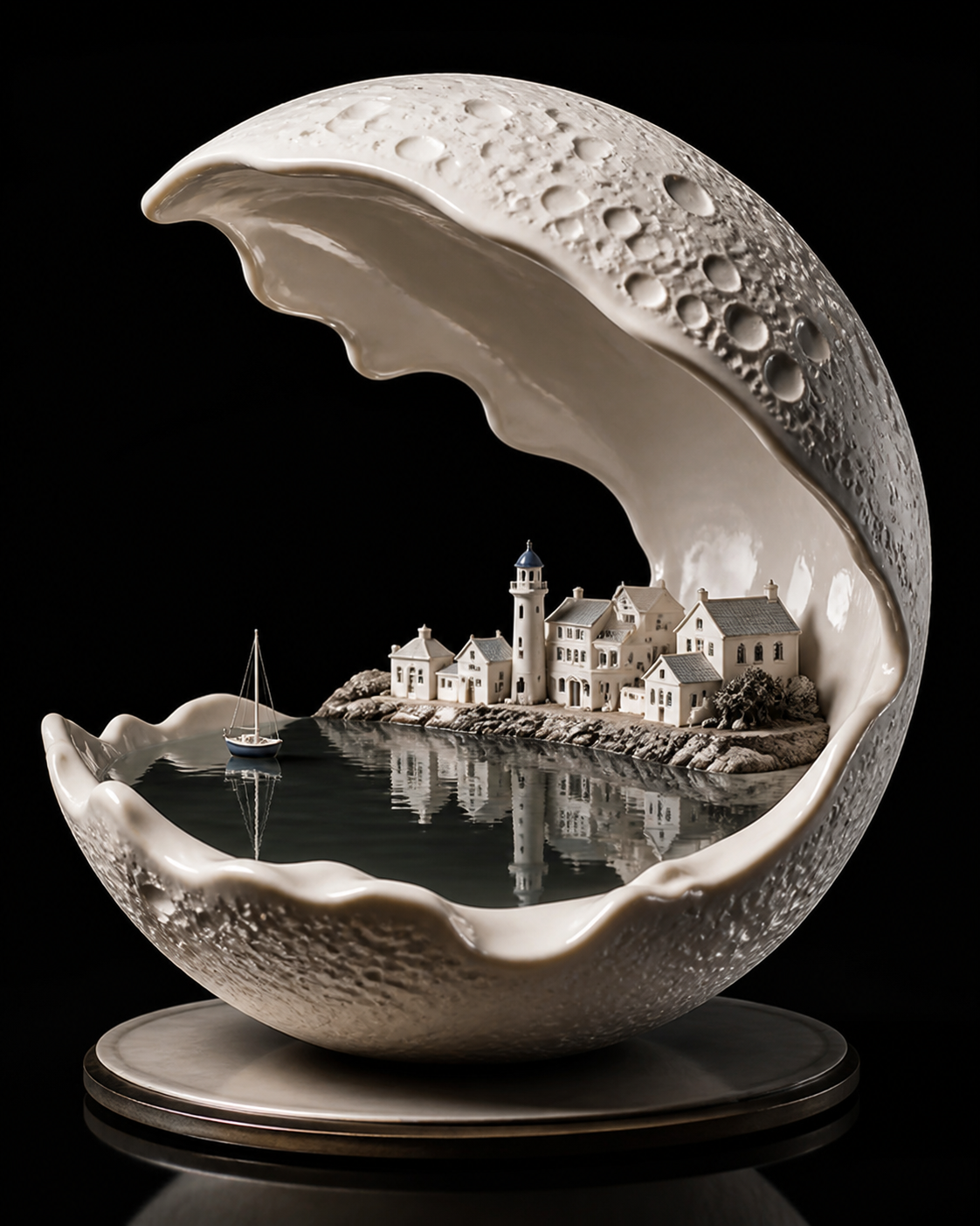 What If the Moon Had Small Coastal Towns?