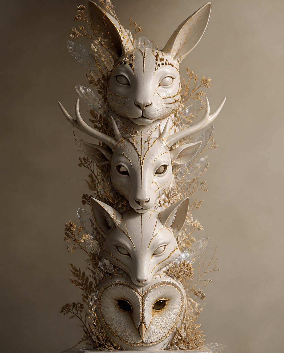 Animals Reimagined as Guardians of the Seasons